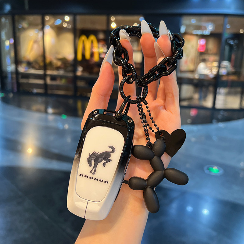 适用于福特野马钥匙套Mustang新款25款烈马t70汽车t80电马包壳扣