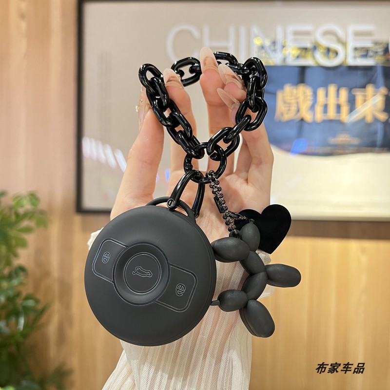 适用奔驰smart精灵1号钥匙套一号斯玛特3汽车包扣壳高档女士可爱
