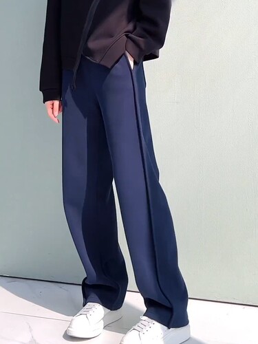 高腰松紧休闲显瘦香蕉裤