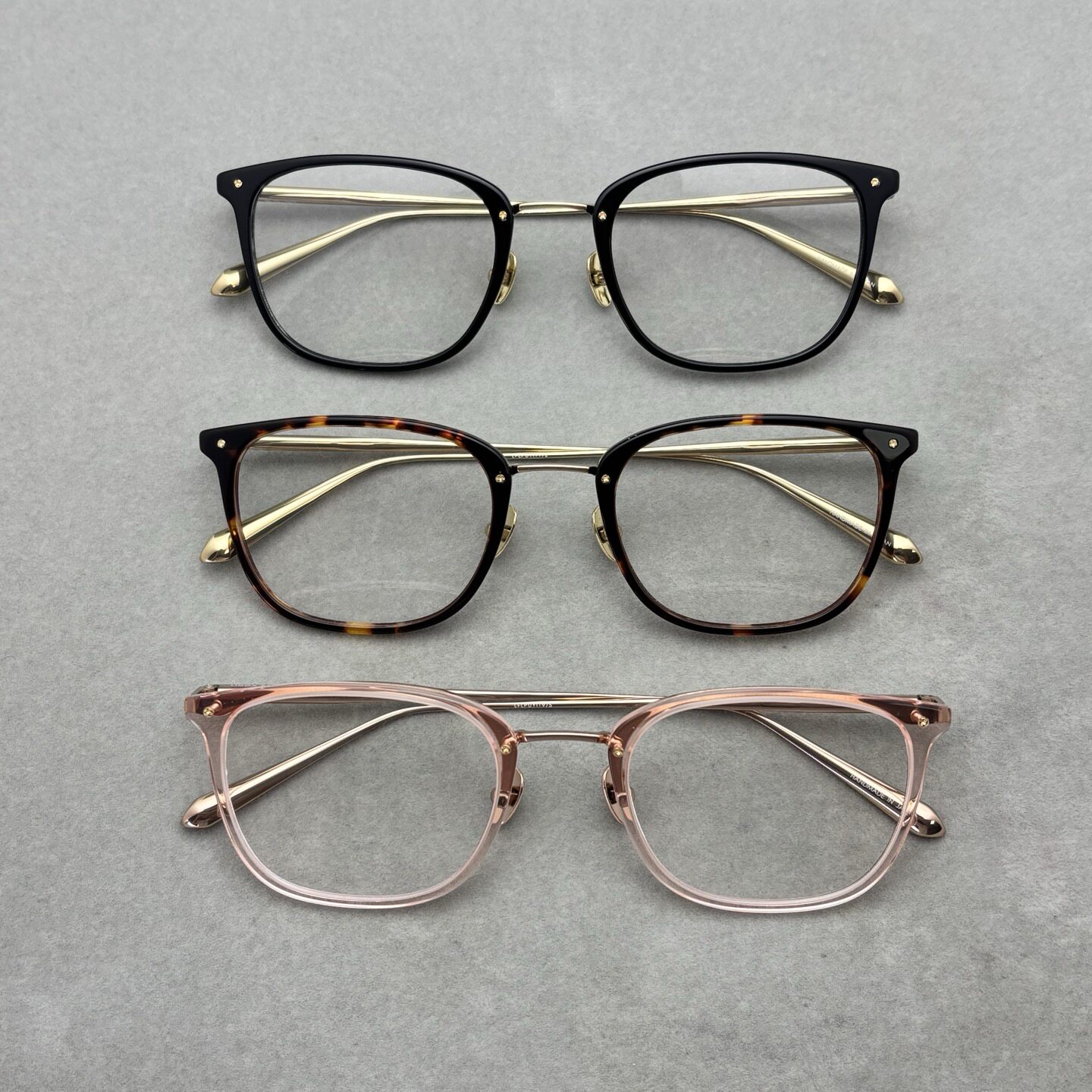 新品LINDAFARROWxPUYI联名男女纯钛超轻方形眼镜框素颜配镜近视款