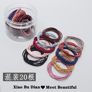 皮筋女扎头发绳头饰高弹力发圈韩国网红ins简约发饰皮套女细头绳