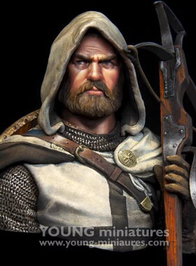 现货 Young Miniatures YH1874 Teutonic Knight with Crossbow