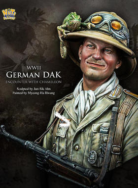 现货 Nutsplanet German DAK with Chameleon 1/10th Bust