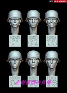 Life Miniatures WW2 German Heads Set No.1 (1/35 scale)