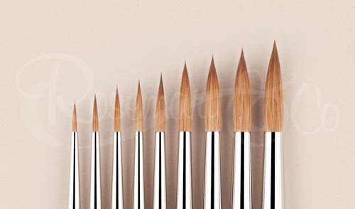 柯林斯基貂毛画笔笔锋同温莎7