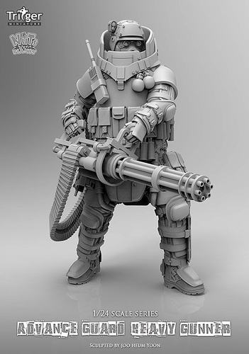 现货 Nuts Planet Advance Guard Heavy Gunner 1/35  75mm