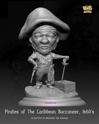 Nuts Planet Pirates of The Caribbean Bucaneer, 1650`s  54mm