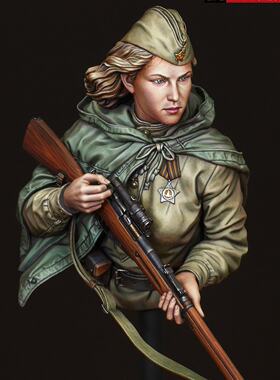 Life Miniatures RED ARMY FEMALE SNIPER Bust