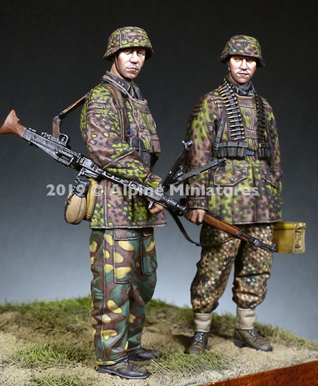 现货 Alpine Miniatures 35268 MG Team 12 SS 