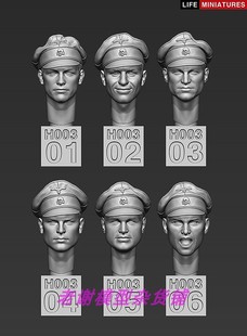 Life Miniatures WW2 German Heads Set No.3 (1/35 scale)