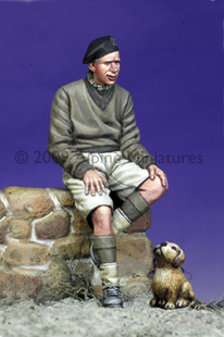 现货 Alpine 35079 British Armoured Crew #2 & Puppy 1/35