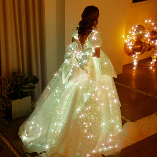 Светящаяся свадьба светящаяся творческая технология Сенсорная свадебная слава волокно Свадебные светодиоды светодиодные свадьбы