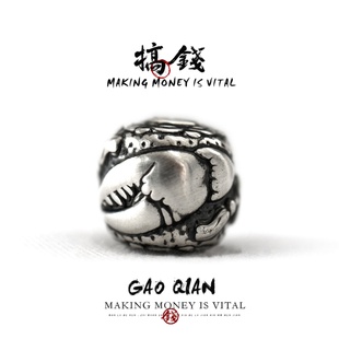 999足银手串配饰文玩猴头金刚diy配件手中有钱手绳转运珠星月隔珠