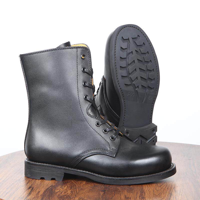秋冬真皮78式长筒飞行靴侧拉链高筒马丁靴3516厂战术靴头层牛皮男