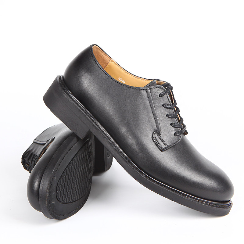 3516固特异上线商务休闲系带皮鞋 邮差鞋加厚真皮英伦正装德比鞋