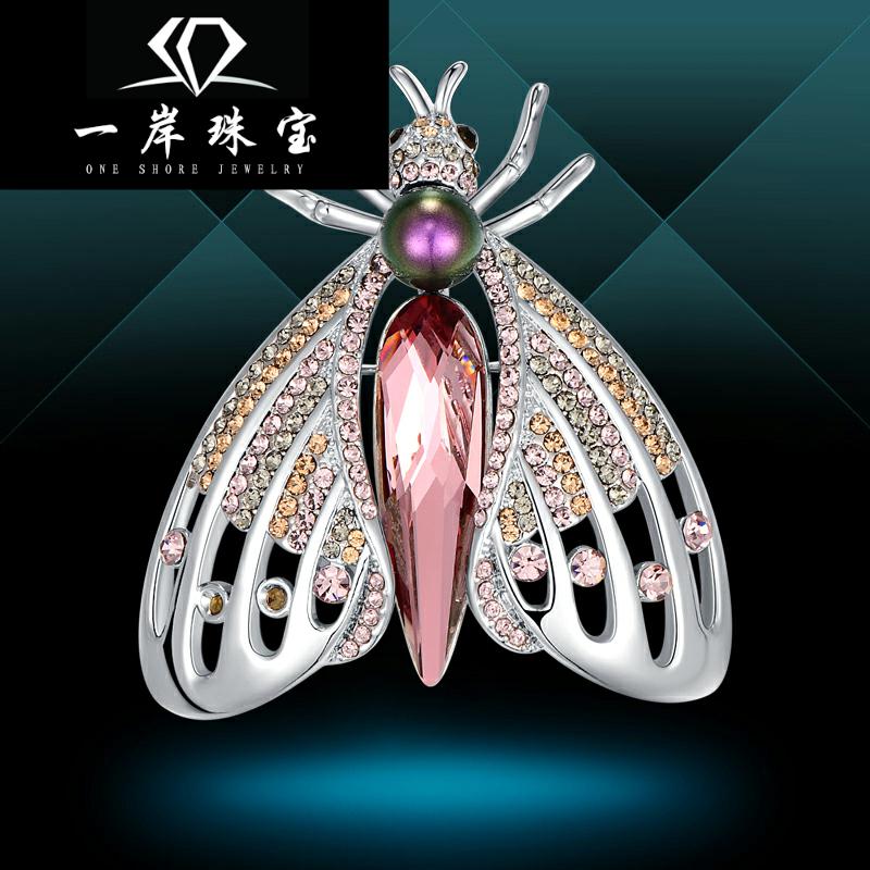 韩国时尚百搭装饰品胸针女胸花配饰采用施洛华奇元素水晶奢华大气