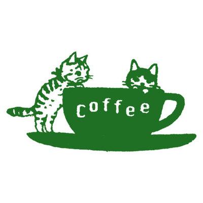 日本 Pottering Cat 猫家族 可爱猫图案 印章 【COFFEE】