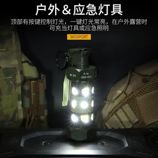 cos爆闪手雷m84闪光弹玩具仿真军迷模型影视道具拉环可弹震撼弹