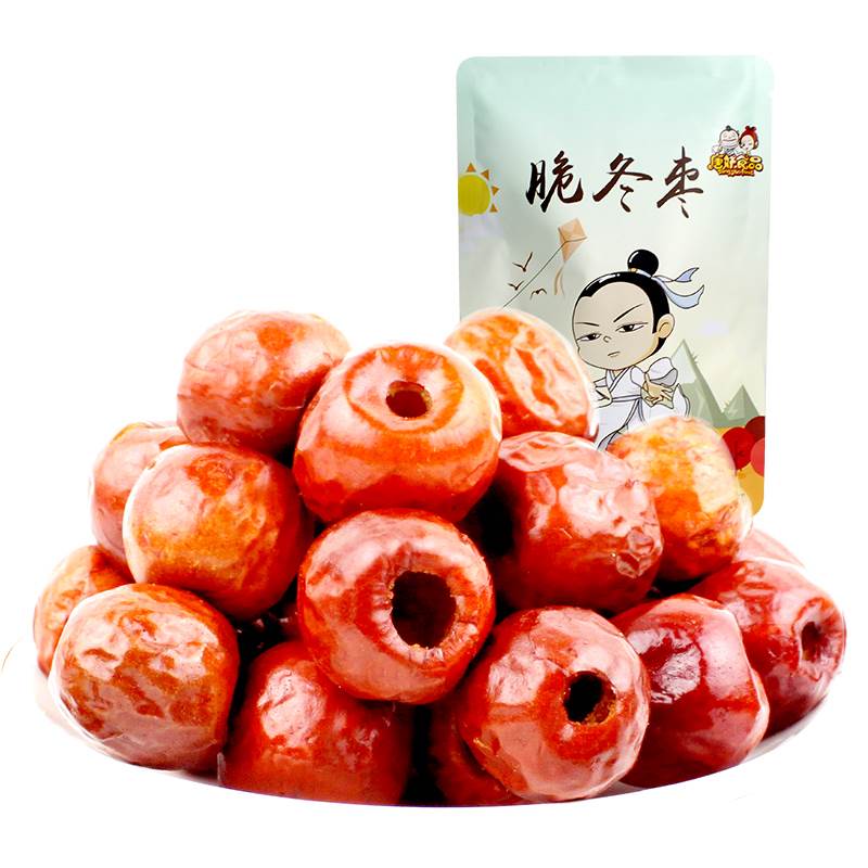 【唐妖】香酥脆冬枣50g无核空心红枣脆枣黄骅零食嘎嘣脆枣干冬枣