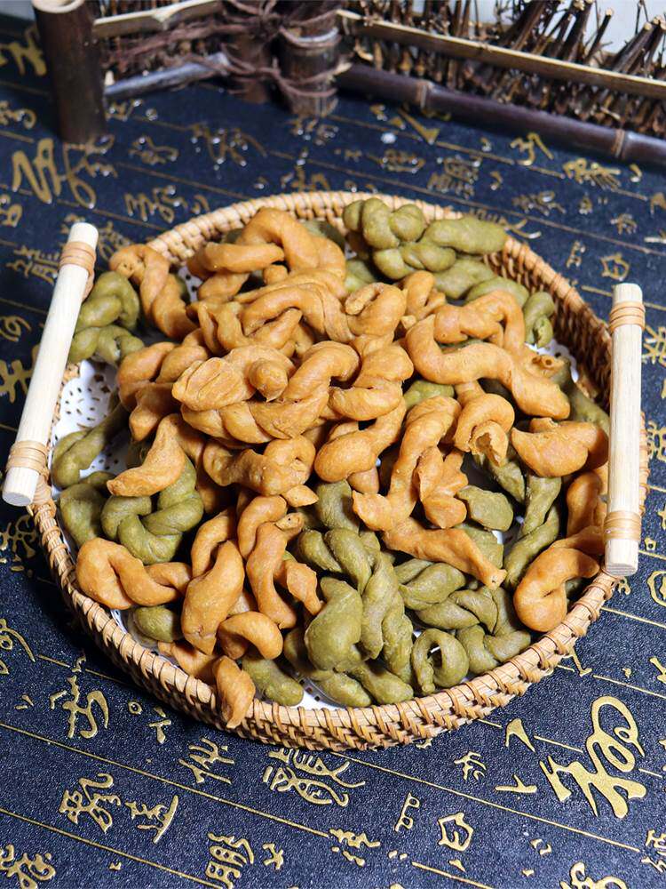 宁波南塘油赞子老街老味特产手工麻花传统油炸糕点甜咸海苔条小吃