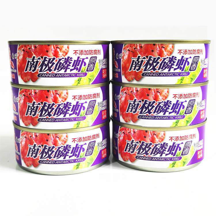 新款 大连三渔圣冈南极磷虾罐头特产虾零食下饭菜拌饭虾米海鲜罐