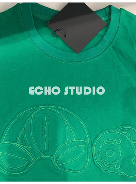 祖母绿 熊 刺绣 T恤 高品 男女