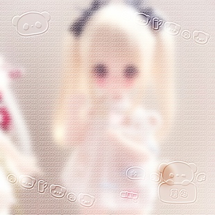 「浮雕水印」真人自截头像通用 浮雕英文水印简约 男女通用 Q9