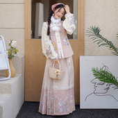 明制马面裙比甲琵琶袖 加厚款 2023新款 墨子研相思兔汉服女装 秋冬季