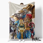 塞尔达传说林克塞尔达海拉鲁时之笛午休毯沙发毯空调毯子盖毯毛毯