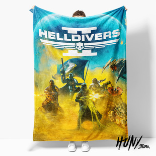 HELLDIVERS绝地潜兵2游戏周边礼物午休毯沙发毯空调毯子盖毯毛毯