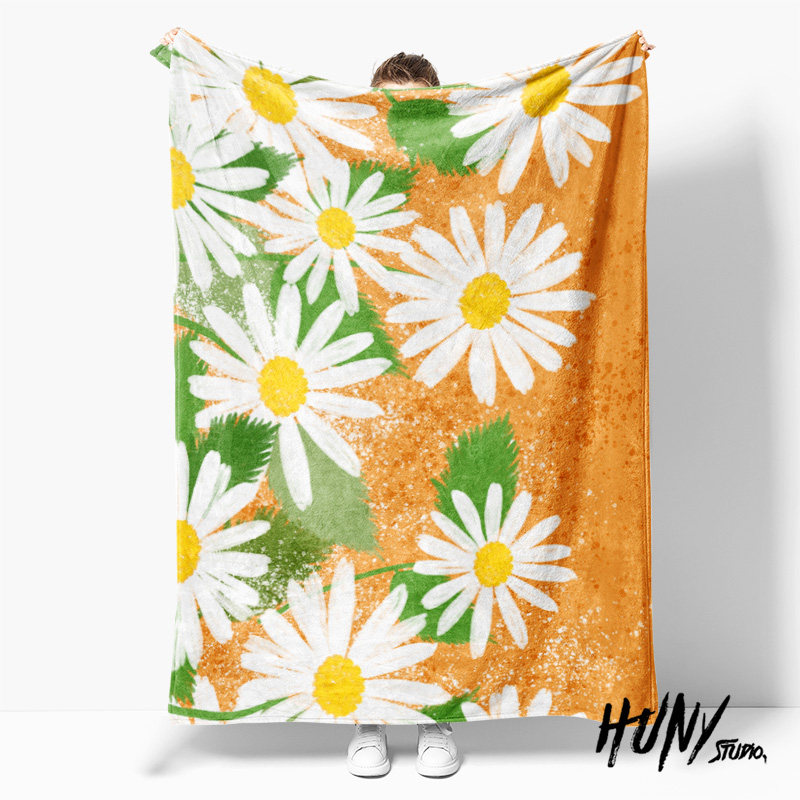 复古浪漫美学小雏菊Daisy治愈印花午休毯沙发毯空调毯子盖毯毛毯,床上用品,休闲毯/毛毯/绒毯,淘宝优惠券,粉丝福利购,淘宝优惠卷