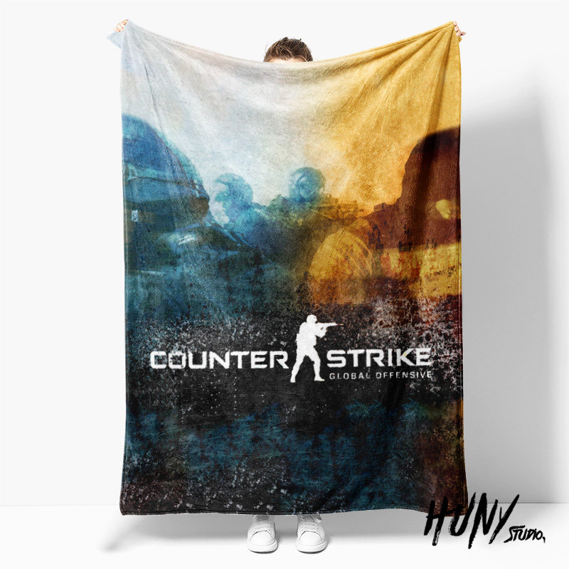 反恐精英全球攻势CSGO射击游戏周边午休毯沙发毯空调毯子盖毯毛毯