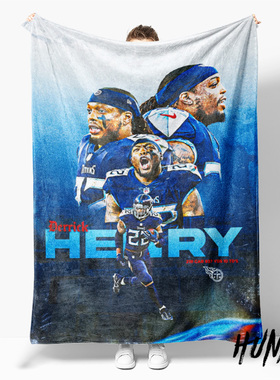 田纳西泰坦队亨利Derrick Henry橄榄球周边午休毯沙发毯空调毛毯