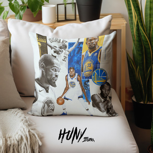 凯文杜兰特创意NBA篮球球星办公室球馆沙发车内装饰靠背车枕抱枕