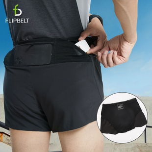 FlipBelt飞比特跑步腰包短裤 2.0男款 夏专业马拉松运动速干 竞技款