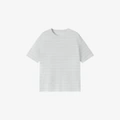 White & Blue Striped [Short Sleeve]