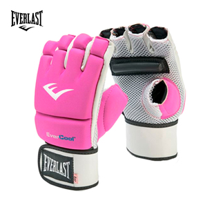 EVERLAST综合格斗MMA 半指手套女散打搏击训练打沙袋拳套 UFC