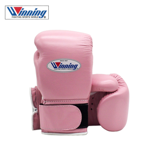 WINNING拳击手套 比赛手套 日本手工制作定制款 淡粉色