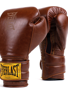 EVERLAST 1910 Sparring复古真皮专业拳击格斗训练实战拳套手套