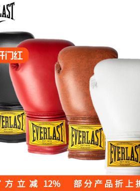 EVERLAST 1910 CLASSIC GLOVES经典训练拳击格斗手套拳套成人男女