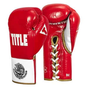 TITLE BOXEO PRO FIGHT真皮拳击比赛马鬃马毛复合真皮专业拳套