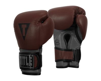 TITLE专业真皮沙袋手套拳击拳套
