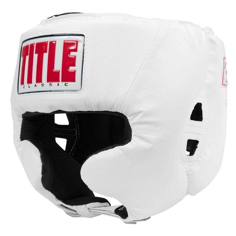 TITLE CLASSIC USA BOXING拳击泰拳格斗专业训练头盔护头护额护脸图片