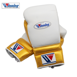 WINNING日本进口专业拳击手套 比赛手套 日本手工制作定制款白金