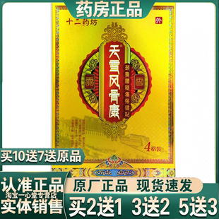 买2送1十二药坊天雪风骨康筋骨痛贴颈椎腰椎肩周跌打扭伤黑膏药贴