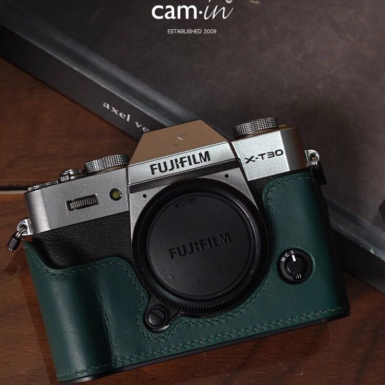 cam-in 富士xt30二代保护套XT30三代真皮相机套SWIFT皮套壳底座
