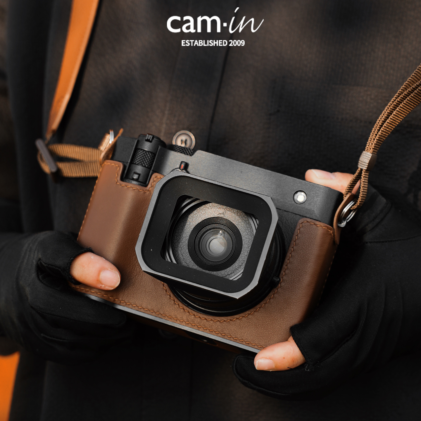 camin富士gfx100rf皮套复古半套