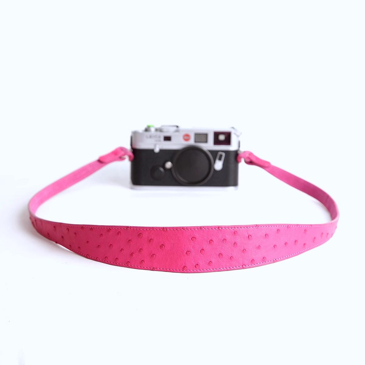 cam-in原创设计鸵鸟皮微单相机背带适用于徕卡M6M10 M11 Q343肩带