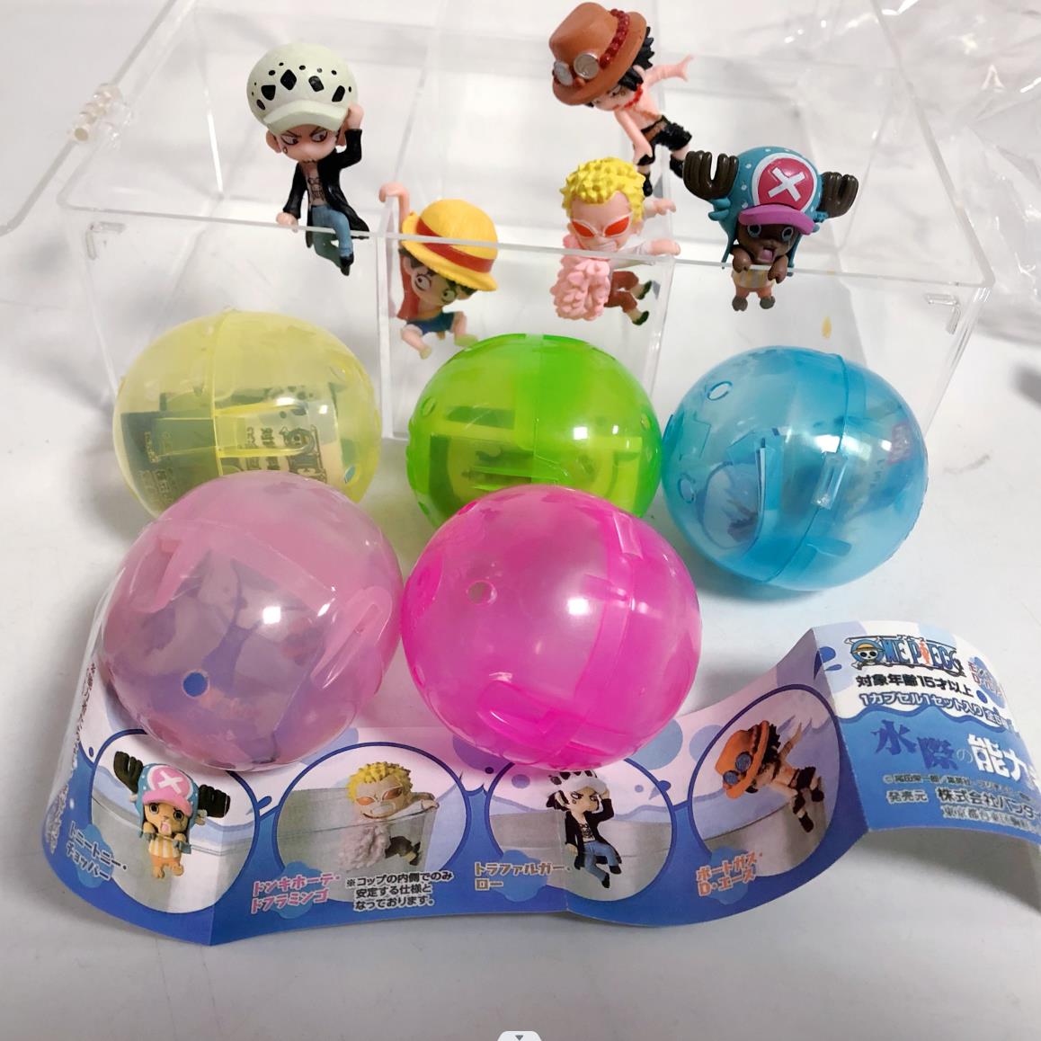 BANDAI 正版扭蛋海贼王杯口挂件水边的能力者系办公桌面