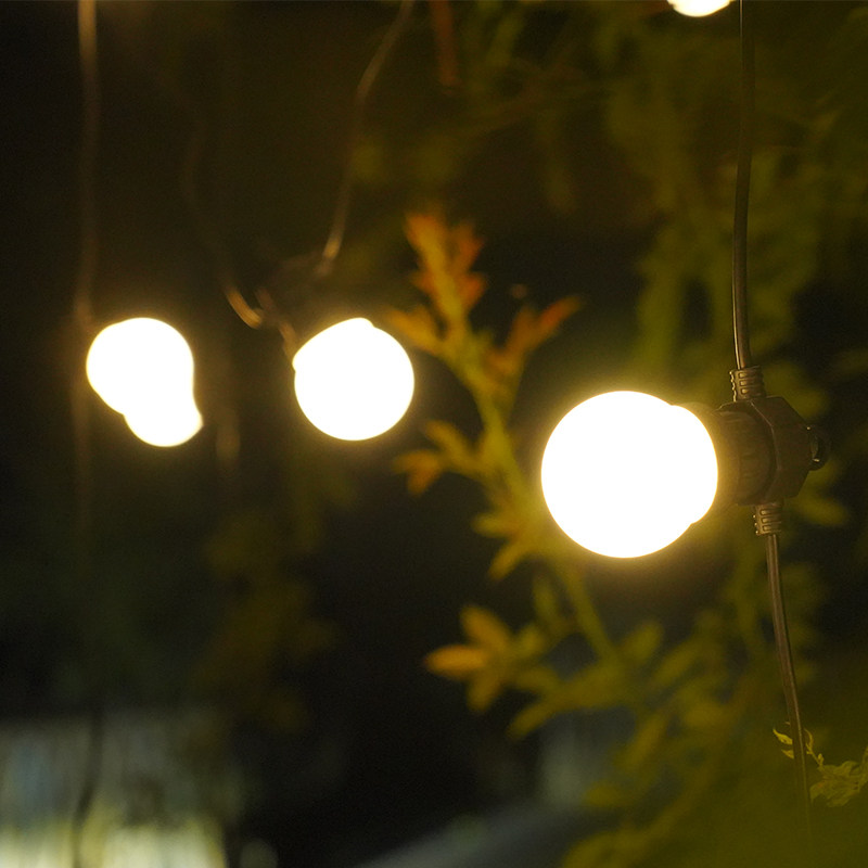 阳台花园布置灯泡低压庭院防水led彩灯闪灯串灯满天星户外求婚